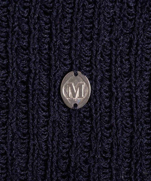 MUHET(ミュエータ)の「pointelle knit shirt cardigan / 透かし編みニットシャツカーディガン(カーディガン/ボレロ・レディース・ネイビー/アイボリー/グレー・FREE)」の12枚目の写真