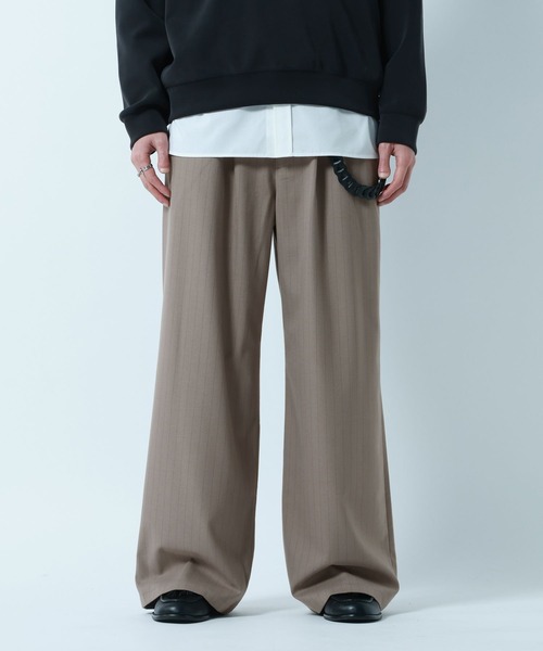 RAGEBLUE（レイジブルー）の「TR Buggy Wide Slacks/バギーワイドスラックス（スラックス・メンズ・ブラック/その他19/キャメル/オフホワイト・SMALL/LARGE/MEDIUM）」の4枚目の写真