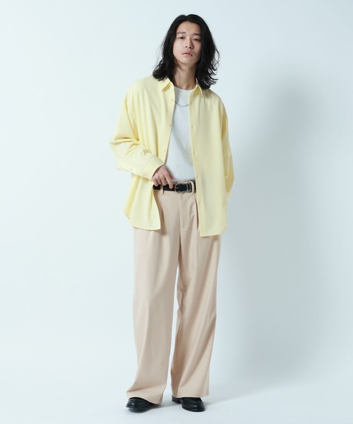 RAGEBLUE（レイジブルー）の「TR Buggy Wide Slacks/バギーワイドスラックス（スラックス・メンズ・ブラック/その他19/キャメル/オフホワイト・SMALL/LARGE/MEDIUM）」の19枚目の写真