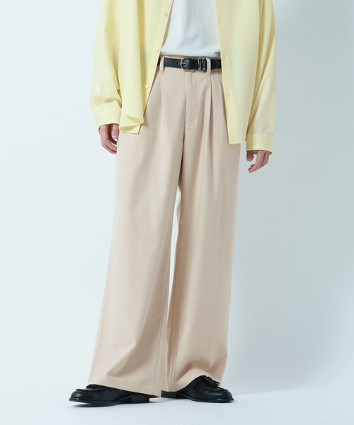 RAGEBLUE（レイジブルー）の「TR Buggy Wide Slacks/バギーワイドスラックス（スラックス・メンズ・ブラック/その他19/キャメル/オフホワイト・SMALL/LARGE/MEDIUM）」の20枚目の写真