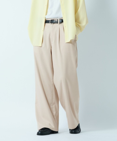 RAGEBLUE（レイジブルー）の「TR Buggy Wide Slacks/バギーワイドスラックス（スラックス・メンズ・ブラック/その他19/キャメル/オフホワイト・SMALL/LARGE/MEDIUM）」の21枚目の写真