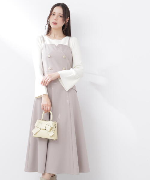 PROPORTION BODY DRESSING（プロポーションボディドレッシング）の「トレンチジャンスカ / 1216140302（ジャンパースカート・レディース・ダークグレー/ベージュ・P/S/MEDIUM）」の17枚目の写真