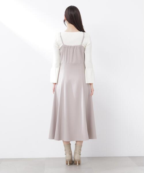 PROPORTION BODY DRESSING(プロポーションボディドレッシング)の「トレンチジャンスカ / 1216140302(ジャンパースカート・レディース・ダークグレー/ベージュ・P/S/MEDIUM)」の8枚目の写真