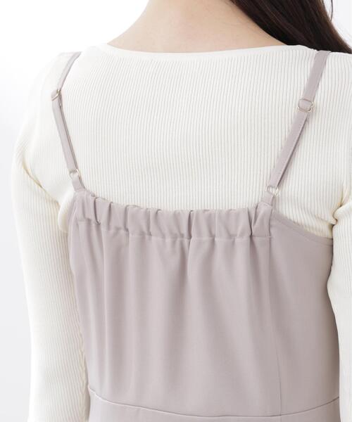 PROPORTION BODY DRESSING(プロポーションボディドレッシング)の「トレンチジャンスカ / 1216140302(ジャンパースカート・レディース・ダークグレー/ベージュ・P/S/MEDIUM)」の6枚目の写真