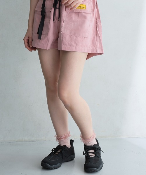 DEMETER（デメテル）の「ベルクロ 素材MIX レースアップスニーカー（スニーカー・レディース・ブラック/シルバー・M/S/LL/L）」の8枚目の写真