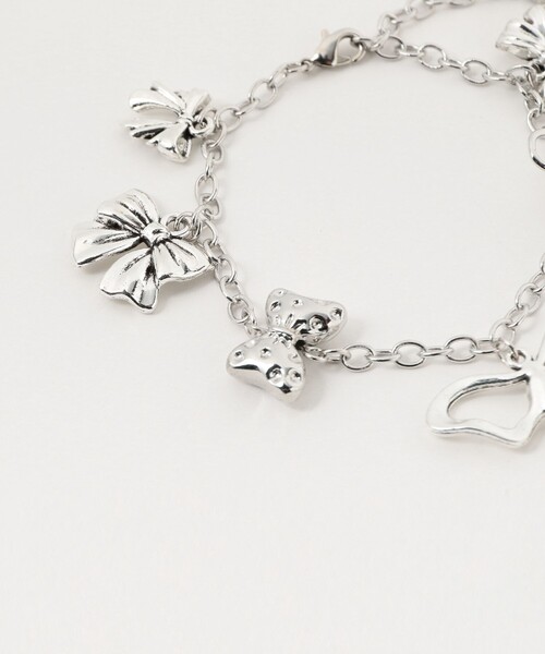 Ray BEAMS（レイビームス）の「LOTUS PINK / VERIBBONS ブレスレット（ブレスレット・レディース・シルバー・ONE SIZE）」の2枚目の写真