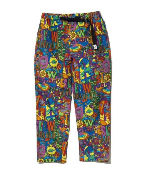 go slow caravan（ゴースローキャラバン）の「タイプライター 総柄プリント ハイクパンツ（その他パンツ・メンズ・オレンジ/ネイビー/パープル系その他/ブラック・X-LARGE/LARGE/MEDIUM）」の19枚目の写真