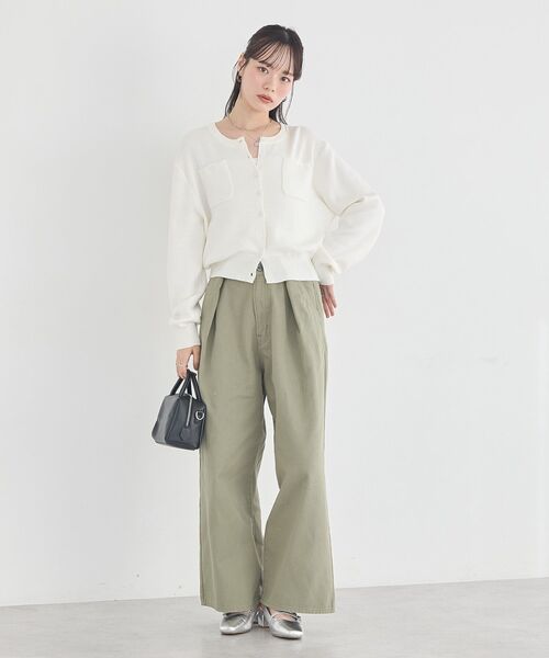 earth music&ecology(アースミュージックアンドエコロジー)の「ポケットレースカラーパンツ(デニムパンツ・レディース・ライトグリーン・M/S)」の20枚目の写真