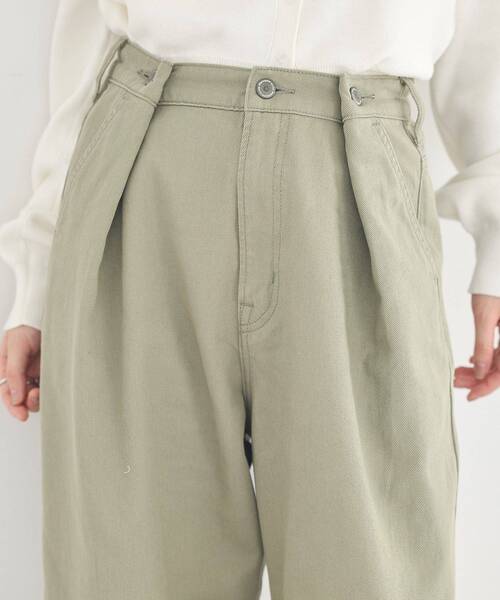 earth music&ecology(アースミュージックアンドエコロジー)の「ポケットレースカラーパンツ(デニムパンツ・レディース・ライトグリーン・M/S)」の15枚目の写真