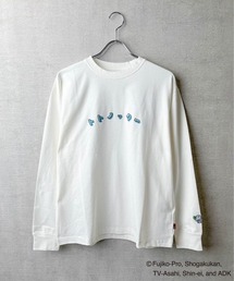 /TETERA×ドラえもん/UNISEX KIDS トトノッターLST / ドラえもん刺繍 フロントプリント トトノッター ロングスリーブ Tシャツ tete22-016,tete22-016-k