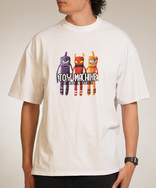 TOY　MACHINE（トイ　マシーン）の「TOY MACHINE/トイマシーン 半袖 Tシャツ PUPPET SS TEE MTMSGST3（Tシャツ/カットソー・メンズ・ホワイト/チャコールグレー/ブラック・XL/L/M）」の2枚目の写真