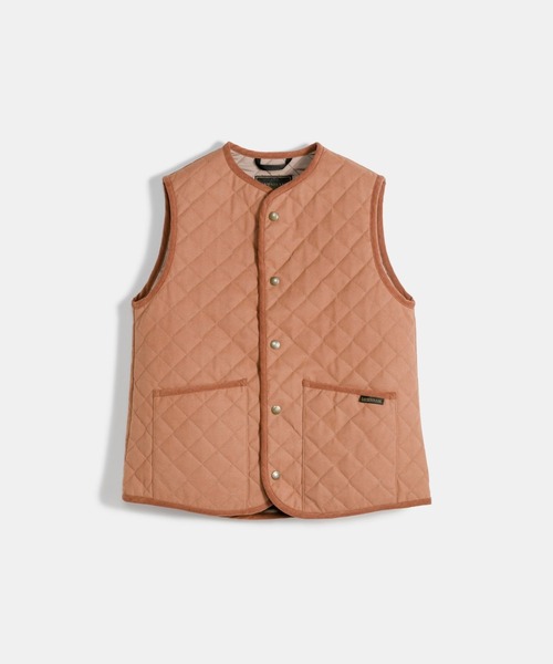 LAVENHAM（ラベンハム）の「Black Edition Brushed MS Cocoon Thornham Womens / ブラック エディション ブラッシュド エムエス コクーン ソーンハム ウィメンズ（ベスト・レディース・ブラウン/ブラック・6/8/10/12）」の2枚目の写真