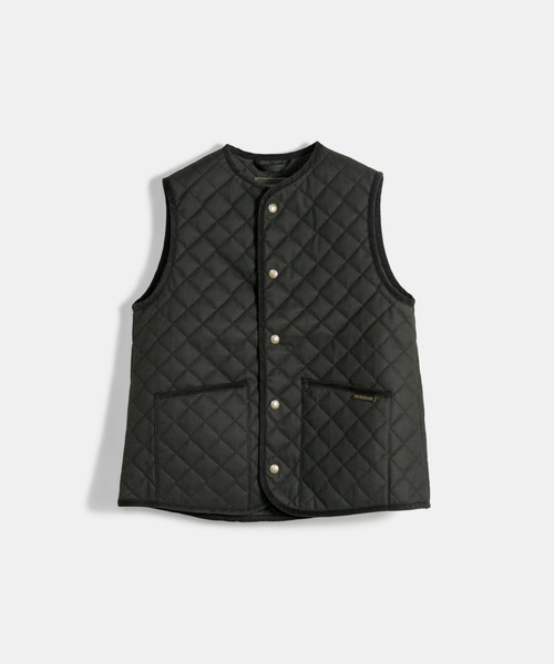 LAVENHAM(ラベンハム)の「Black Edition Brushed MS Cocoon Thornham Womens / ブラック エディション ブラッシュド エムエス コクーン ソーンハム ウィメンズ(ベスト・レディース・ブラウン/ブラック・6/8/10/12)」の3枚目の写真