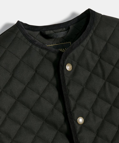 LAVENHAM(ラベンハム)の「Black Edition Brushed MS Cocoon Thornham Womens / ブラック エディション ブラッシュド エムエス コクーン ソーンハム ウィメンズ(ベスト・レディース・ブラウン/ブラック・6/8/10/12)」の5枚目の写真