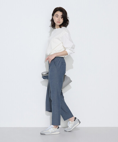 COMME CA（コムサ）の「ドライオックス テーパードパンツ（その他パンツ・レディース・ブルー/キナリ・11号/7号/9号）」の8枚目の写真