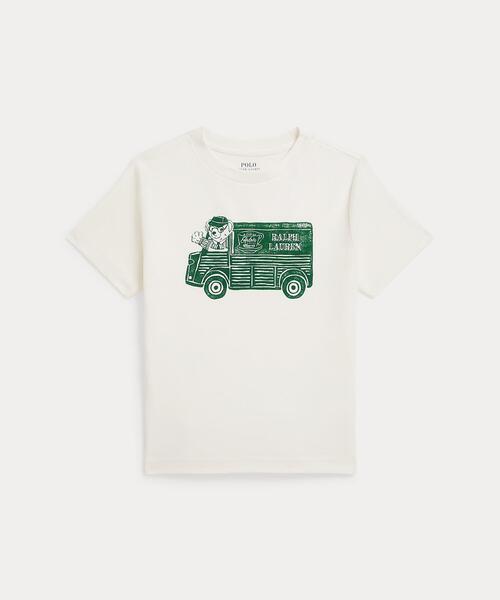 POLO RALPH LAUREN CHILDRENSWEAR(ポロ ラルフ ローレン チルドレンズウェア)の「Ralph's Coffee Polo ベア Tシャツ(Tシャツ/カットソー・キッズ・ホワイト・3/6/4/7)」の1枚目の写真