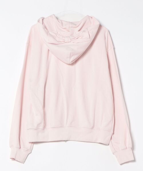nemne store(ネンネストア)の「キラキラリボンジップPK(パーカー・レディース・杢グレー/ピンク系/ネイビー・SMALL/MEDIUM)」の18枚目の写真
