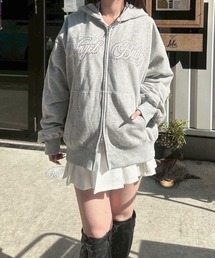 nemne store（ネンネストア）の「キラキラリボンジップPK（パーカー）」