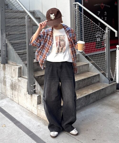 CIAOPANIC TYPY(チャオパニックティピー)の「【ユニセックス】接触冷感テックリネンオープンカラーシャツ(シャツ/ブラウス・メンズ・ベージュ/レッド/ブラック/チャコールグレー・LARGE/MEDIUM)」の13枚目の写真