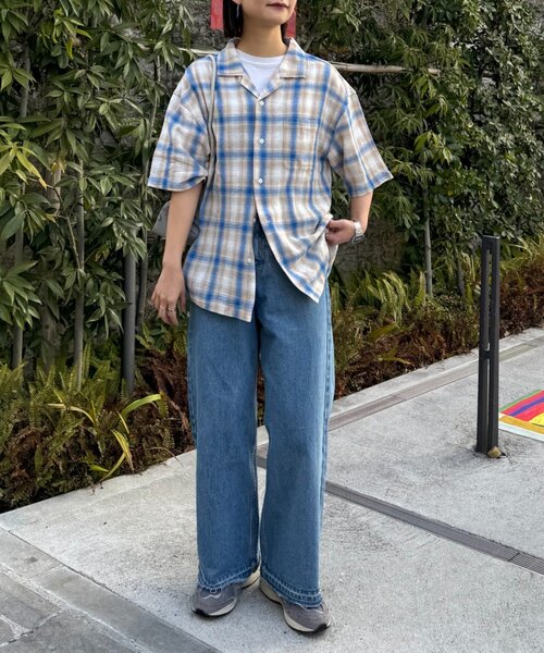 CIAOPANIC TYPY(チャオパニックティピー)の「【ユニセックス】接触冷感テックリネンオープンカラーシャツ(シャツ/ブラウス・メンズ・ベージュ/レッド/ブラック/チャコールグレー・LARGE/MEDIUM)」の14枚目の写真