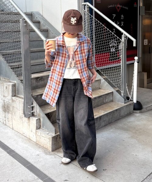 CIAOPANIC TYPY(チャオパニックティピー)の「【ユニセックス】接触冷感テックリネンオープンカラーシャツ(シャツ/ブラウス・メンズ・ベージュ/レッド/ブラック/チャコールグレー・LARGE/MEDIUM)」の21枚目の写真