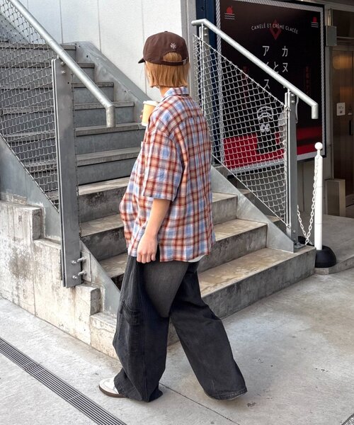 CIAOPANIC TYPY(チャオパニックティピー)の「【ユニセックス】接触冷感テックリネンオープンカラーシャツ(シャツ/ブラウス・メンズ・ベージュ/レッド/ブラック/チャコールグレー・LARGE/MEDIUM)」の22枚目の写真