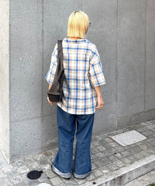 CIAOPANIC TYPY(チャオパニックティピー)の「【ユニセックス】接触冷感テックリネンオープンカラーシャツ(シャツ/ブラウス・メンズ・ベージュ/レッド/ブラック/チャコールグレー・LARGE/MEDIUM)」の15枚目の写真