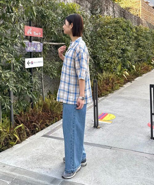 CIAOPANIC TYPY(チャオパニックティピー)の「【ユニセックス】接触冷感テックリネンオープンカラーシャツ(シャツ/ブラウス・メンズ・ベージュ/レッド/ブラック/チャコールグレー・LARGE/MEDIUM)」の5枚目の写真