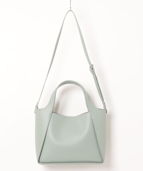 STELLA McCARTNEY（ステラマッカートニー）の「Logo Crossbody Tote Bag / ロゴ クロスボディ トートバッグ（トートバッグ・レディース・ライトグリーン・ONE SIZE）」の5枚目の写真