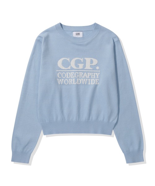 codegraphy（コードグラフィー）の「(Women) Square Pullover Knit CBFSWKL003（ニット/セーター・レディース・ネイビー/オリーブ/スカイブルー・SMALL/MEDIUM）」の3枚目の写真