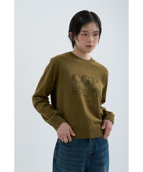 codegraphy（コードグラフィー）の「(Women) Square Pullover Knit CBFSWKL003（ニット/セーター・レディース・ネイビー/オリーブ/スカイブルー・SMALL/MEDIUM）」の9枚目の写真