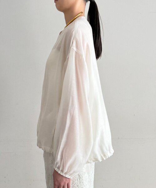 LOUNGEDRESS(ラウンジドレス)の「シアーバルーンブルゾン(ブルゾン・レディース・オフホワイト・FREE)」の13枚目の写真