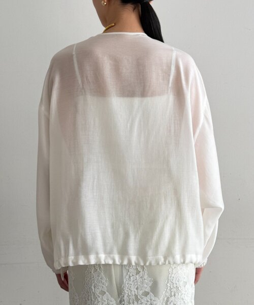 LOUNGEDRESS(ラウンジドレス)の「シアーバルーンブルゾン(ブルゾン・レディース・オフホワイト・FREE)」の14枚目の写真