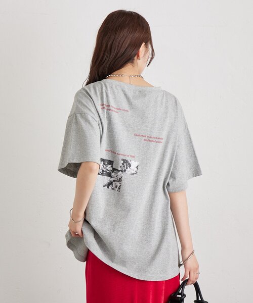 mystic(ミスティック)の「アソートプリントT(Tシャツ/カットソー・レディース・グレー/オフホワイト/ピンク・FREE)」の19枚目の写真