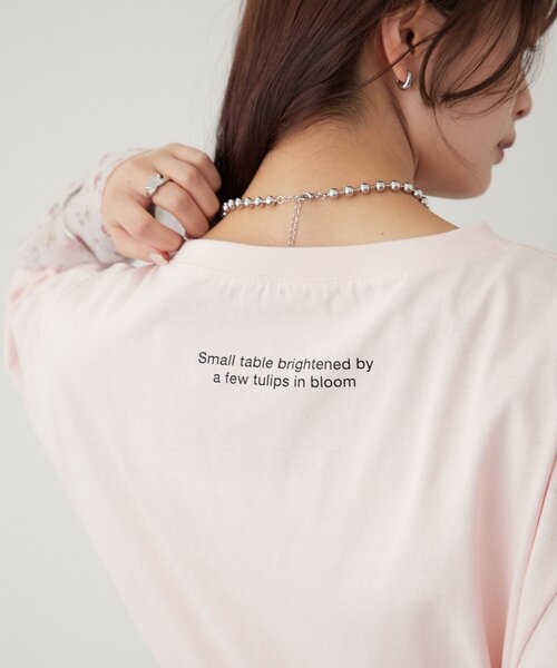 mystic(ミスティック)の「アソートプリントT(Tシャツ/カットソー・レディース・グレー/オフホワイト/ピンク・FREE)」の8枚目の写真