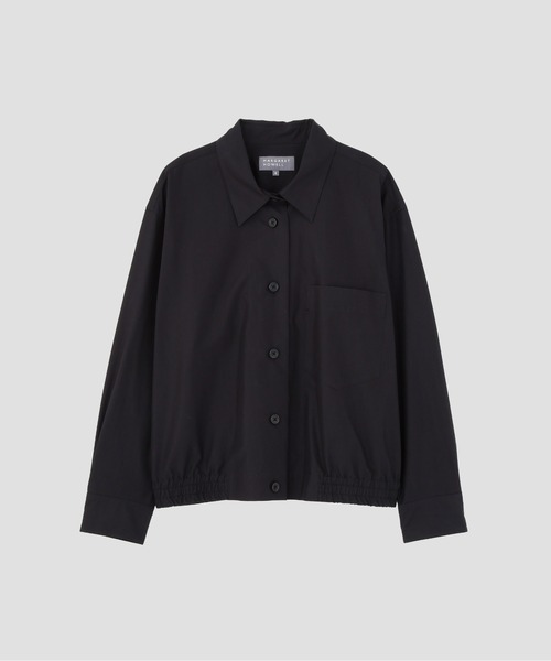 MARGARET HOWELL（マーガレットハウエル）の「COTTON NYLON POPLIN（シャツ/ブラウス・レディース・オフホワイト/ブラック・2/1）」の9枚目の写真