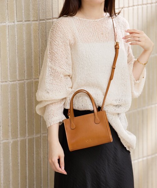 gemeil（ジェムイル）の「スクエアミニショルダーバッグ(PT-355)（トートバッグ・レディース・キャメル/グリーン/ブラック・FREE）」の3枚目の写真