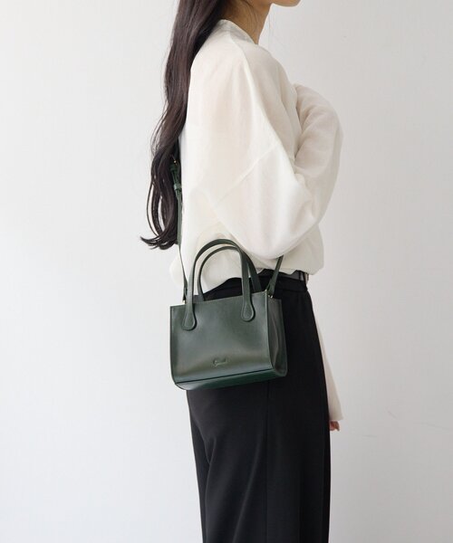 gemeil（ジェムイル）の「スクエアミニショルダーバッグ(PT-355)（トートバッグ・レディース・キャメル/グリーン/ブラック・FREE）」の6枚目の写真