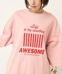 RNA-N（アールエヌエーエヌ）の「M2647 AWESOME顔料染8分袖T（Tシャツ/カットソー）」