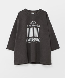 RNA-N（アールエヌエーエヌ）の「M2647 AWESOME顔料染8分袖T（Tシャツ/カットソー）」