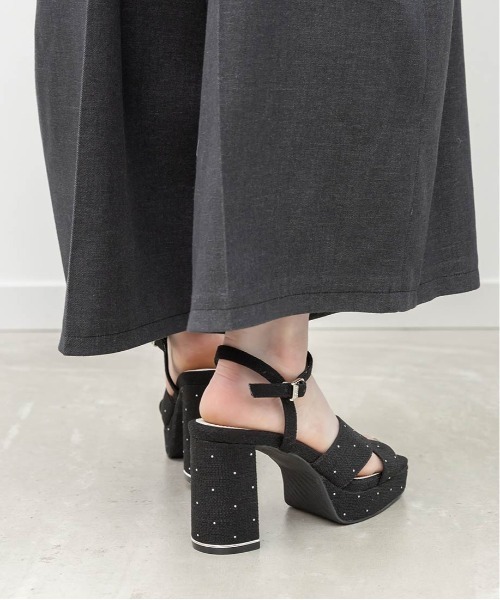 RANDA（ランダ）の「ビジュークロスベルトストームサンダル（サンダル・レディース・アイボリー/ピンク/ブラック・L/S/M/LL）」の9枚目の写真