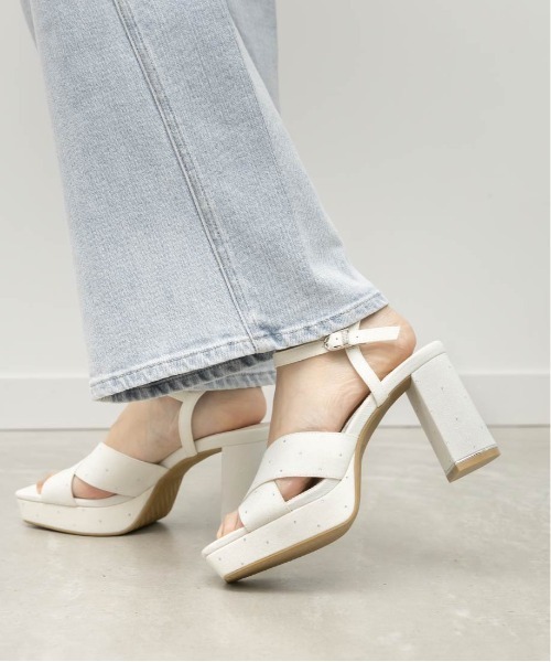 RANDA（ランダ）の「ビジュークロスベルトストームサンダル（サンダル・レディース・アイボリー/ピンク/ブラック・L/S/M/LL）」の5枚目の写真