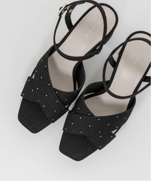 RANDA（ランダ）の「ビジュークロスベルトストームサンダル（サンダル・レディース・アイボリー/ピンク/ブラック・L/S/M/LL）」の20枚目の写真