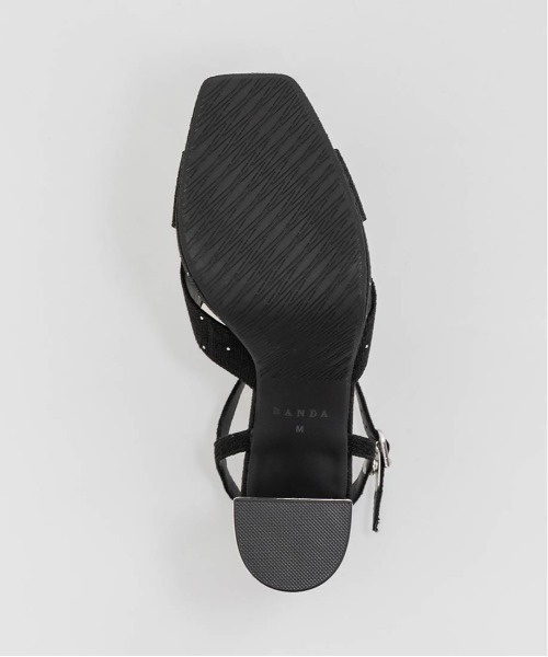 RANDA（ランダ）の「ビジュークロスベルトストームサンダル（サンダル・レディース・アイボリー/ピンク/ブラック・L/S/M/LL）」の19枚目の写真