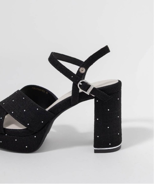 RANDA（ランダ）の「ビジュークロスベルトストームサンダル（サンダル・レディース・アイボリー/ピンク/ブラック・L/S/M/LL）」の18枚目の写真