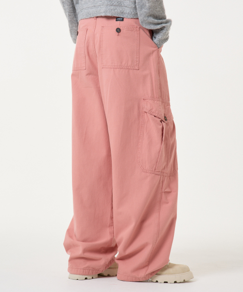 UNKNOWN PLANET(アンノウンプラネット)の「タックワイドストリングカーゴ綿パンツピンク(その他パンツ・レディース・その他・LARGE/MEDIUM/SMALL)」の6枚目の写真