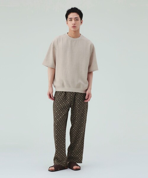 BEAMS HEART(ビームスハート)の「【6/18値下げ】プリント アンクル ワイドストレート パンツ(ウォッシャブル)(その他パンツ・メンズ・ネイビー/ダークブラウン・SMALL/MEDIUM/LARGE)」の10枚目の写真