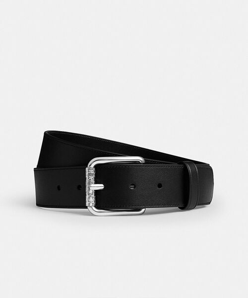 COACH(コーチ)の「ローラー バックル ベルト・38MM(ベルト・メンズ・ブラック系その他・34/36/38/40)」の1枚目の写真