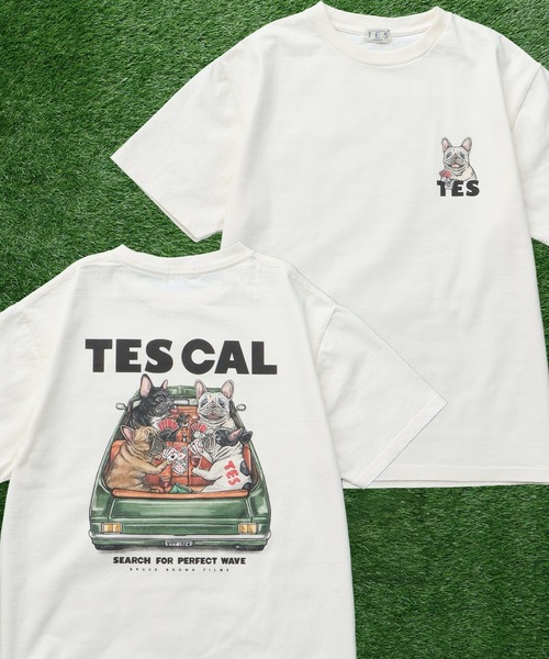 The Endless Summer(エンドレスサマー)の「TES JOKER TEE/ Tシャツ(Tシャツ/カットソー・メンズ・グレー/アイボリー/ピンク/ホワイト・LARGE/MEDIUM/SMALL/XX-LARGE/X-LARGE)」の1枚目の写真