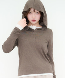 DAESE TOKYO（デセトウキョウ）の「『DAESE TOKYO/デセトウキョウ』レイヤードフーディプルオーバー（Tシャツ/カットソー）」